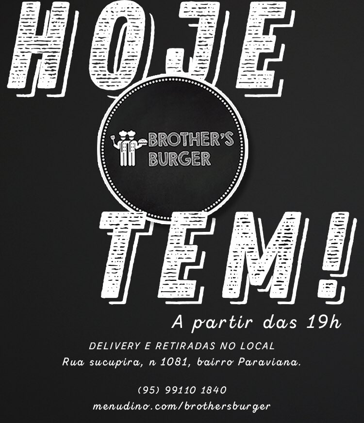 brothersburgerr's tweet photo. Domingo é dia de pedir aqueles burger que só a gente faz! 😋 Estamos esperando seu pedido a partir das 19h00
#sandwiche #sanduicheartesanal #hamburgerartesanal #burgerproject #burgerslovers #_BROTHERSBURGER #instafood #instaburger #iloveburgers #food https://t.co/YP0ETEm8vE