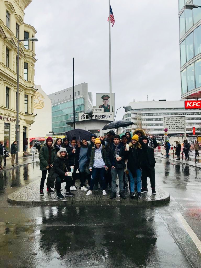 HHSHistory_Dept's tweet photo. A brilliant last day visiting the Berlin Wall and Checkpoint Charlie. Time to go home! @HHSHaringey https://t.co/rJP1bCsKkJ