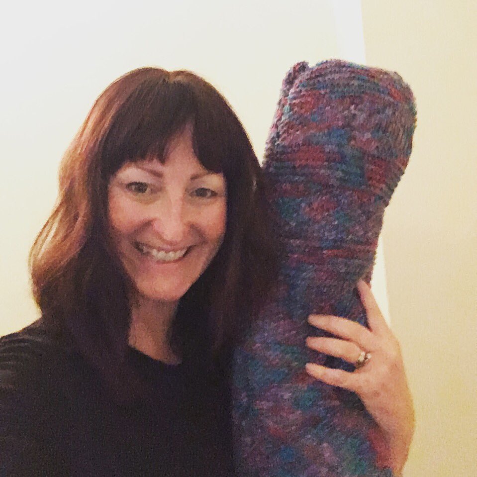 littleyogahut's tweet image. When one of your students brings along a hand-knitted draft excluder to plug the gappy door in the church hall! Thanks @WholeNutrition1 

#teamwork #communityclass #handmade #taffswell #yoga  #knit
