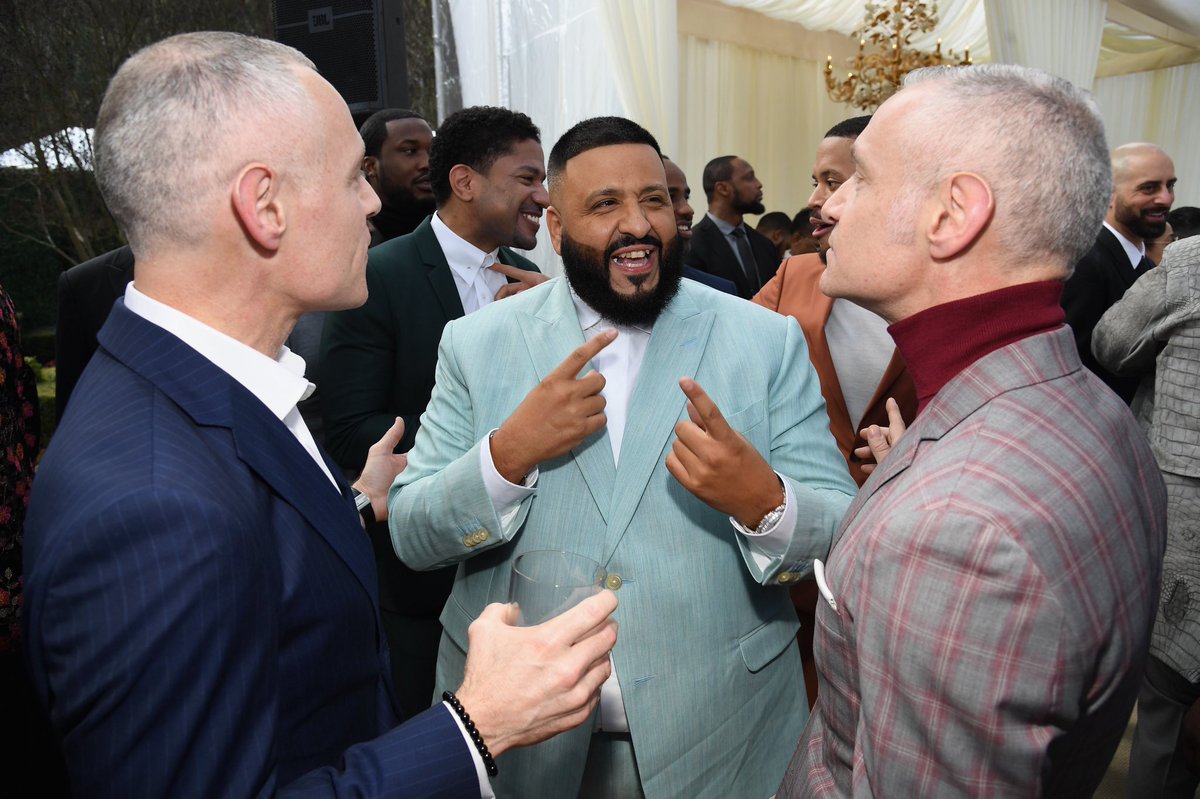 MAJOR 🔑🚨 spotted at the #RocNationBrunch: our CEO <a href="/brettyormark/">Brett Yormark</a> &amp; <a href="/rocnation/">Roc Nation</a> President <a href="/MichaelYormark/">Michael R. Yormark</a> with <a href="/djkhaled/">DJ KHALED</a> 🔑 

#GRAMMYs #RocFam 💎