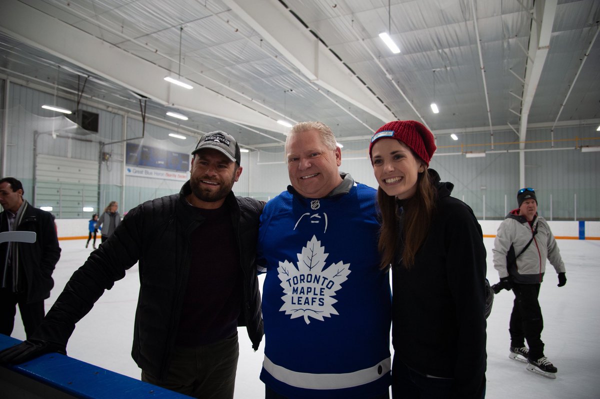 Thrilled to be back in Durham for @lparkpc's community skate! Happy to be joined by Lindsey and <a href="/DavidPiccini/">David Piccini</a>. There's no better way to spend a Sunday afternoon than on the ice with all the families and kids having a good time.
