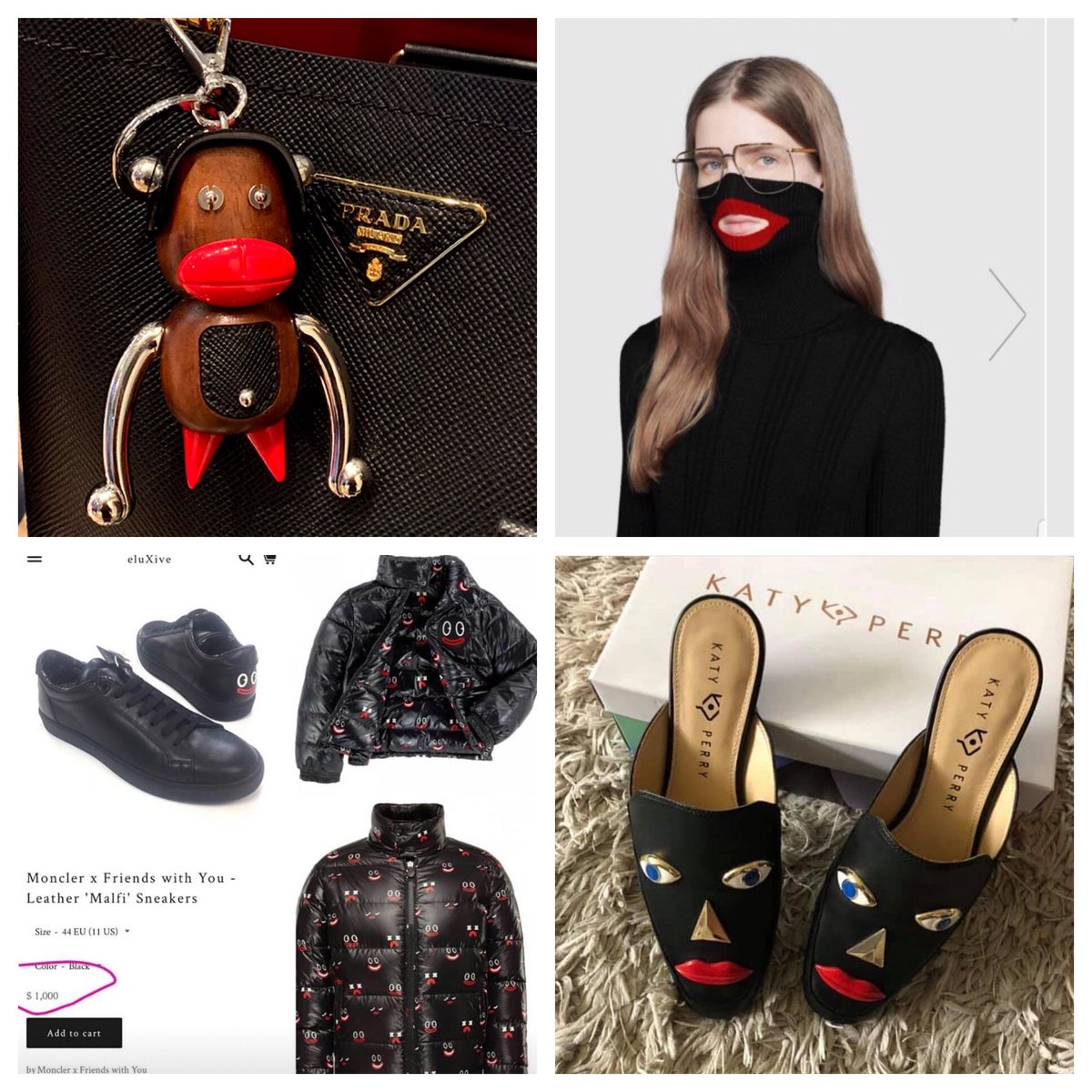 moncler black face