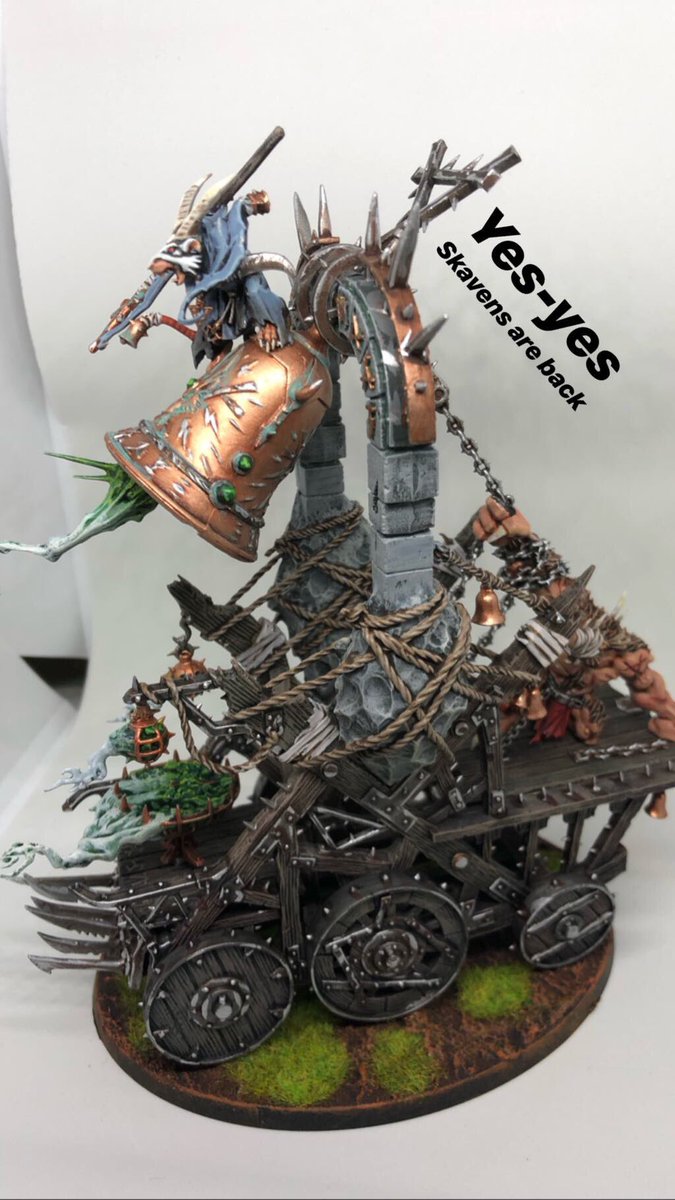 Guillemonn's tweet photo. #skaven #screamingbell ha costado lo suyo! Pero ha sido un placer de pintar :) https://t.co/RRdz2Zb2Sf