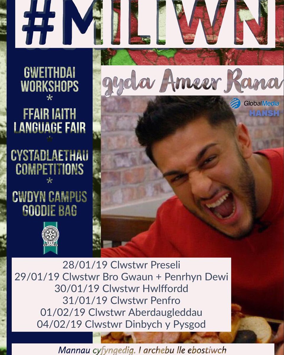 600,000 people speak welsh in Wales. But I’m sure we can all work together by pumping those numbers up to 1,000,000 #UnMiliwn