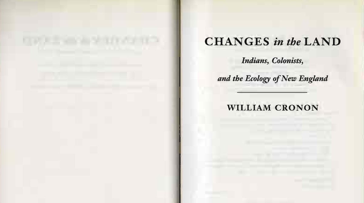 I can't recommend Cronon enough: https://powerandknowledge.files.wordpress.com/2014/01/cronon-changes-in-the-land-pg-3-53.pdf https://www.williamcronon.net/writing/Cronon_Trouble_with_Wilderness_1995.pdfMitchell's 'Carbon Democracy' kicks ass …https://nycstandswithstandingrock.files.wordpress.com/2016/10/mitchell-2013.pdfAs does 'Coal and Empire'  https://jhupbooks.press.jhu.edu/title/coal-and-empire