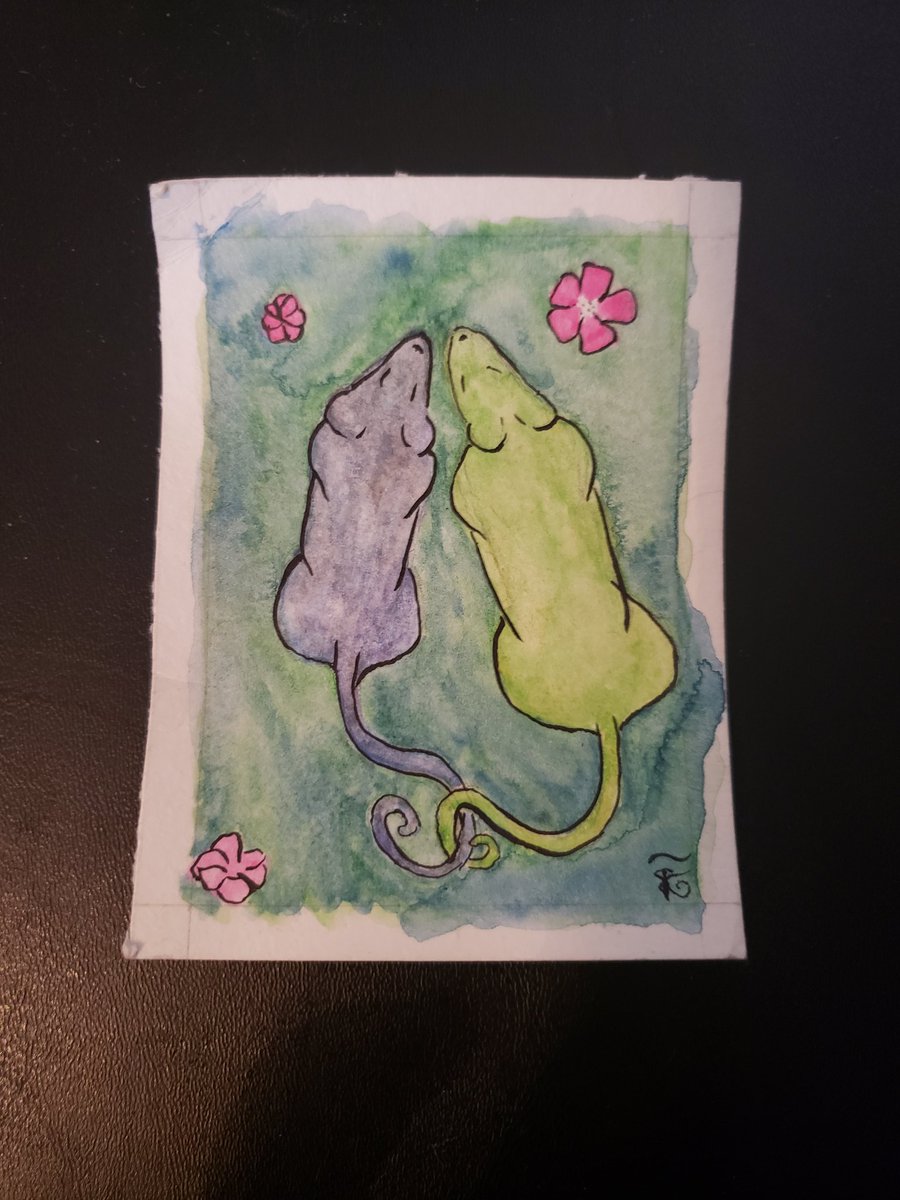 a focus on the Lovers card with a bit of a sneak peek of my process on the cards 

#progress #rats #tarot #cards #deck #lovers #witch #witchcraft #progress #Watercolor #painting #sketch #information #flowers #meaningofflowers