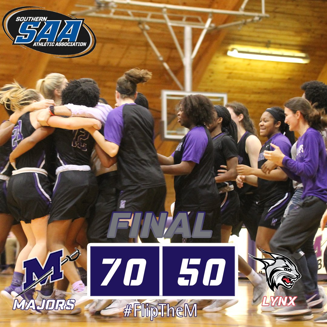 MajorAthletics's tweet photo. RECAP | The @MillsapsWBB team clinched the @SAA_Sports regular season championship with a 20-point win over Rhodes on senior day!!

📰: https://t.co/QR8bOtP4QF

#FlipTheM⚔️ | #GoMajors⚔️ https://t.co/qOzHARu2EG