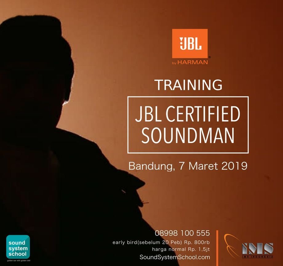 SoundSystemSch's tweet image. Ayo ikutan sertifikasi soundman dari JBL!
