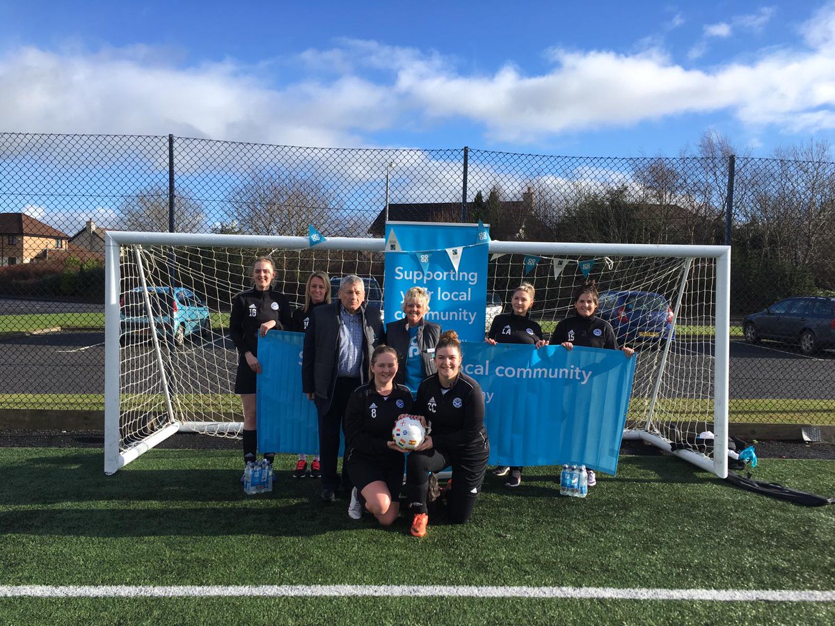 Joined Symington Member Pioneer Charles today to present Ayr United Ladies Football Club with a Fairtrade Foundation football and some bottled water. 🙂⚽️
<a href="/AyrUtdAcademy/">Ayr United Football Academy</a> 
#TheCoopWay #FairtradeFortnight