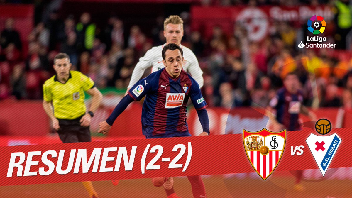 ⚡️⚽️ RESUMEN #SevillaEibar
💪 El @SevillaFC logra rescatar un punto en los minutos finales
📹 Lo mejor del choque 👉🏻 https://youtu.be/27zxvAPBKgQ
#beINLaLiga