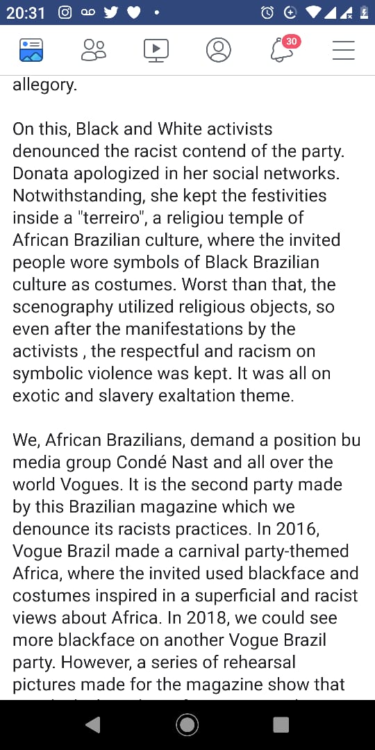 RibSte's tweet photo. Slavery Themed Party: Donata Meirelles, head of fashion stylish at Magazine Vogue Brazil, held commemorations of her 50 years old birthday in such peculiar ways. Her called party #DOShow50 was a perfect demonstration of the worst pervert racism. https://t.co/vNdlnLVDLp