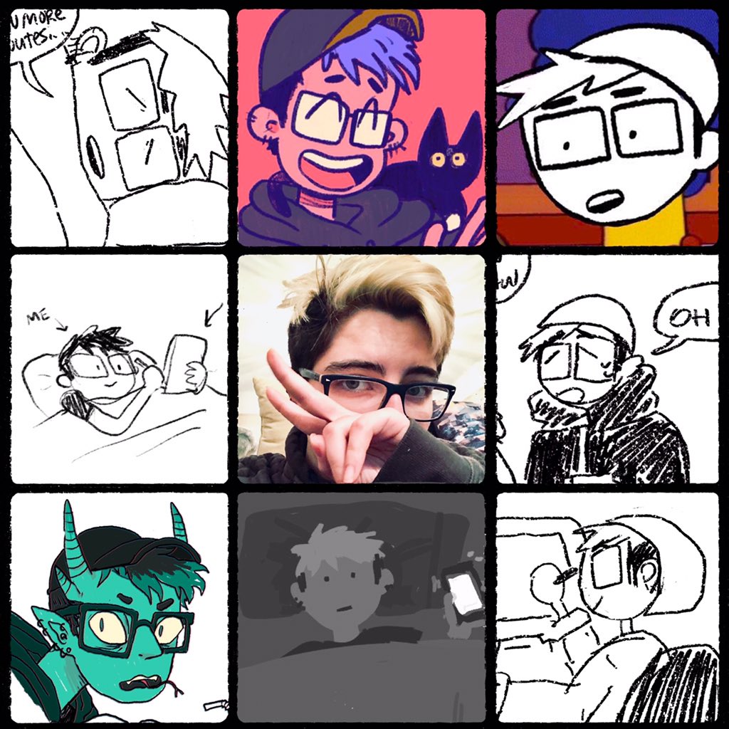 #artvartist2019 did two, a real one and one of just doodles of myself 