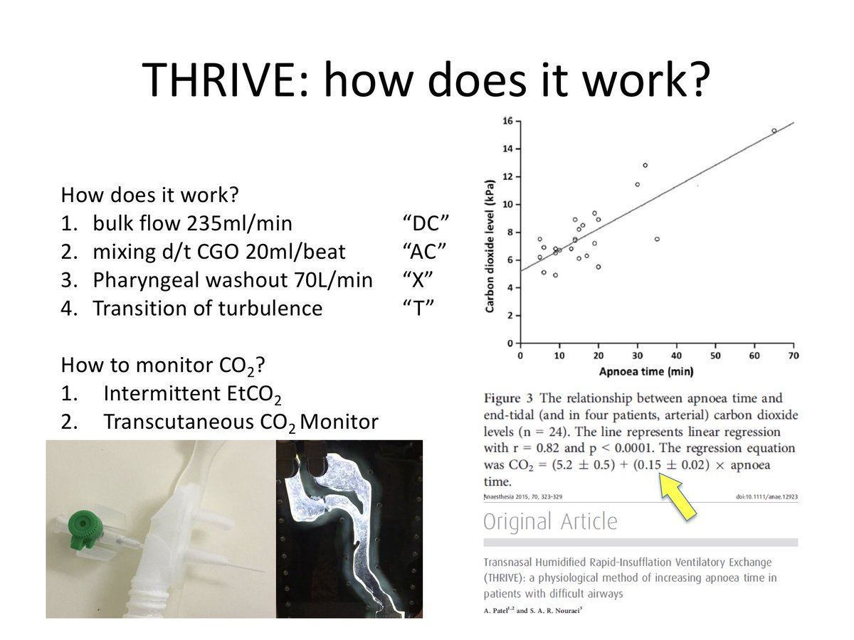 jet_vent's tweet photo. Ordinarily, PaCO2 rises by 0.5kPa/minute

During THRIVE, this is reduced to 0.15kPa/min - thus permitting prolonged apnoeic periods

How is this achieved? https://t.co/mRoEsPCwi1
