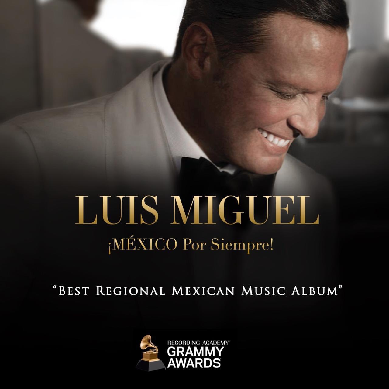 Muy agradecido con @RecordingAcad por este reconocimiento para #MéxicoPorSiempre como “Mejor Álbum de Música Regional Mexicana”. #GRAMMYs DzFGbvvUcAAjths