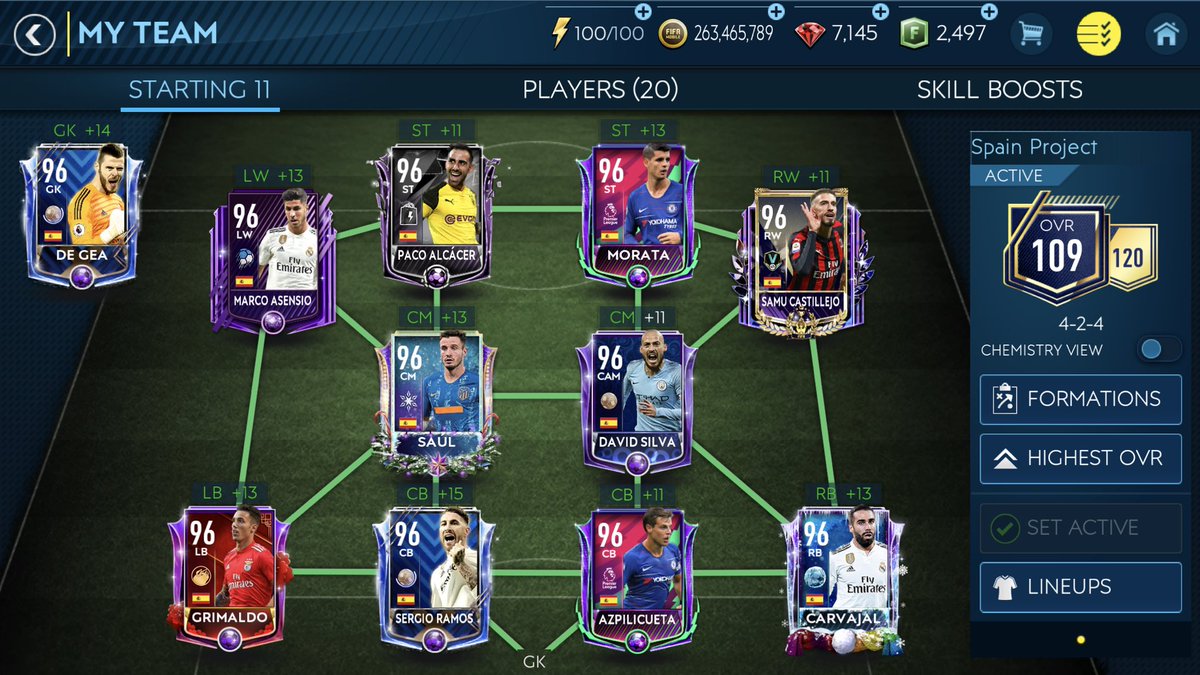 John Fernandez Week 14 Of Fifamobile Fifa19 Squadshowoffsunday Squad Is Perfect After Adding Ultimate Toty De Gea 109 Ovr T Co C3sqvmdavg