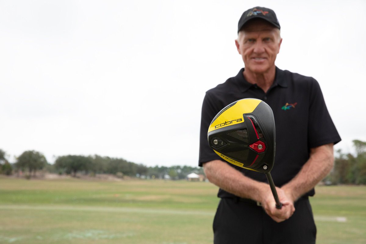 For Greg’s birthday this year, we’re partnering with <a href="/cobragolf/">COBRA Golf</a> to give away a new F9 driver to one lucky winner! Like and RT this post for a chance to be a #KINGofSPEED 🦈