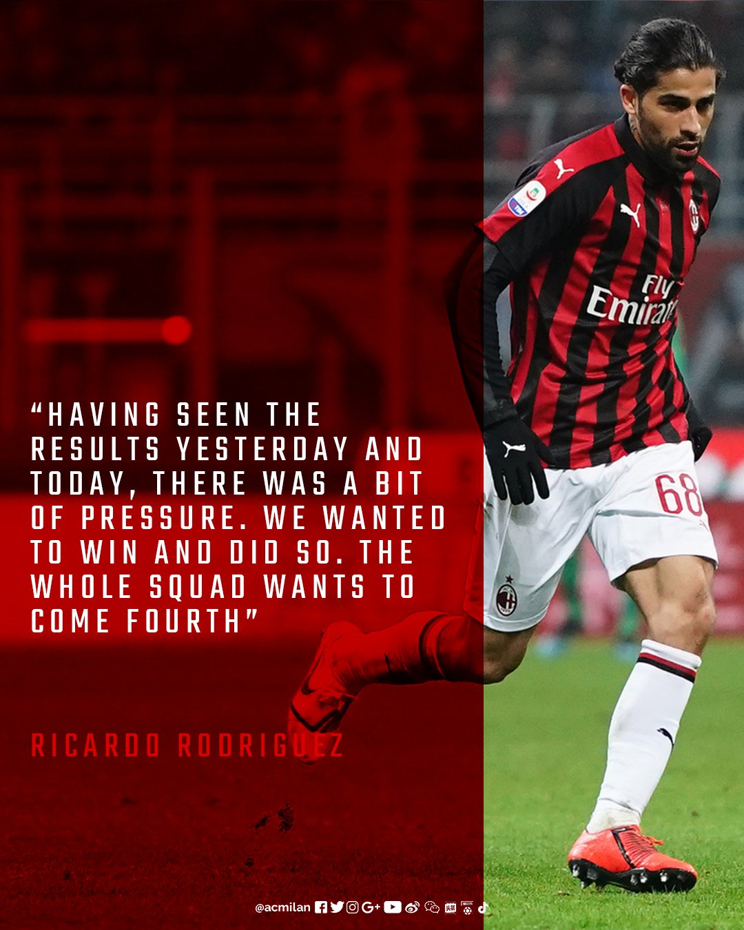 Milan Twitter: "🗣️ The boss and Ricardo Rodriguez commented on the game to @MilanTV after the final whistle of #MilanCagliari. their opinion on the game 👉🏼 https://t.co/fH5FTLK8Bv https://t.co/ovnFPxdmoI" /