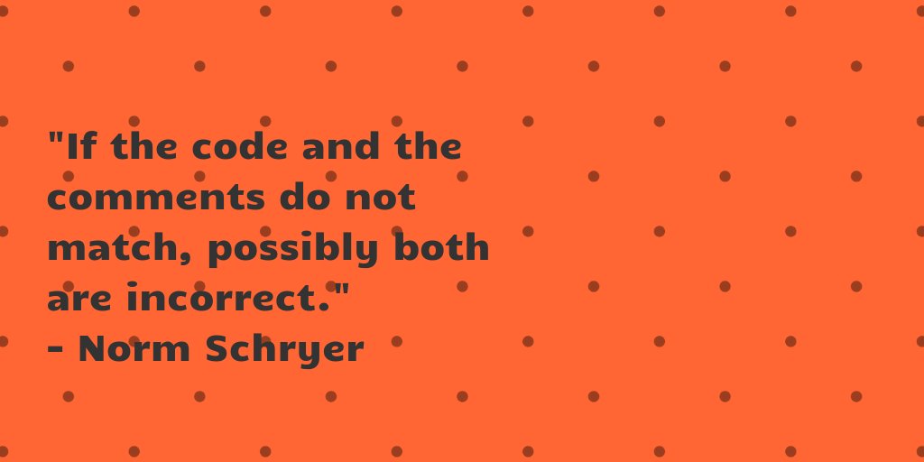 gitopsguide's tweet image. "If the code and the comments do not match, possibly both are incorrect." - Norm Schryer