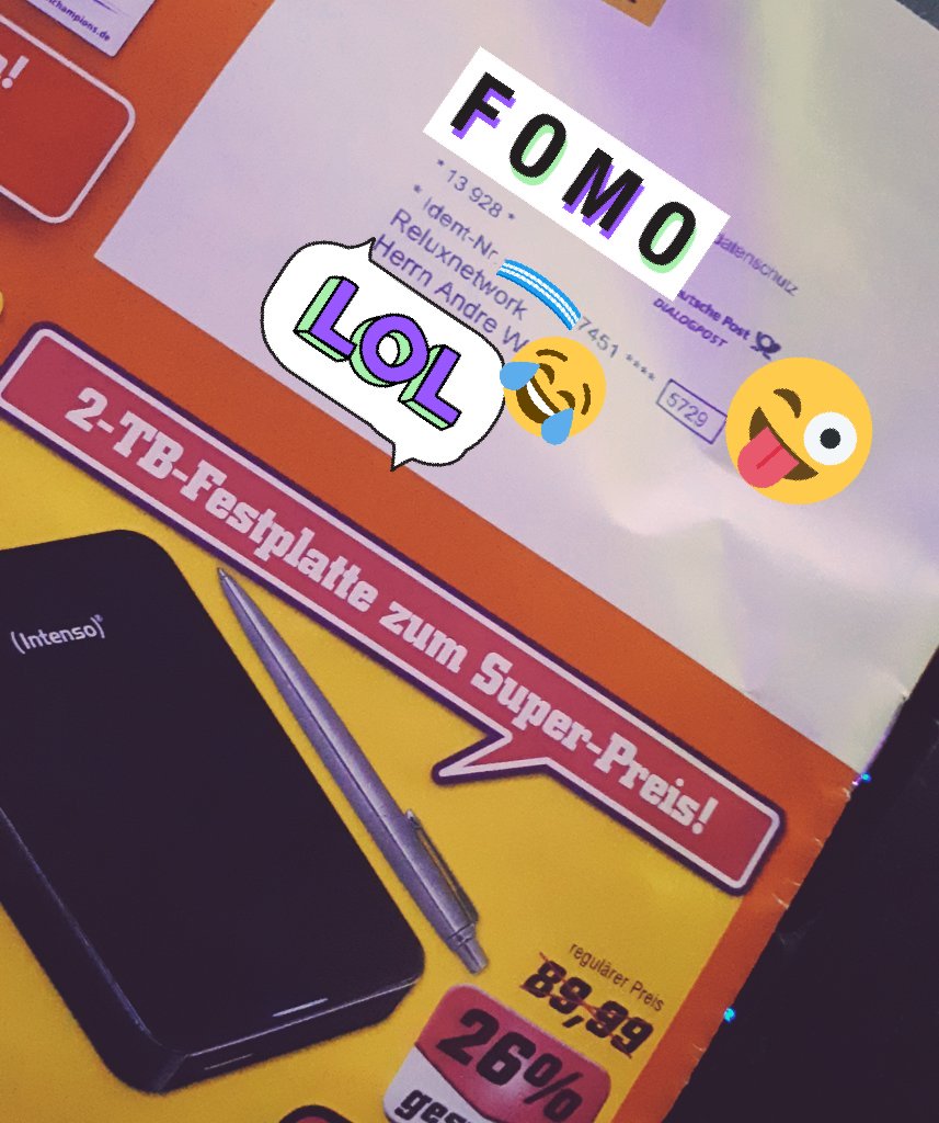AndreeOffiziell's tweet photo. Da schaute ich doch in meine Post und dann fand ich... genau Werbung für das nicht vorhandene Unternehmen https://t.co/RJD6H5e55S .

Ich wusste gar nicht das ich ein Unternehmer bin an den man einfach Werbung sendet.😂 

Wir sind ein Netzwerk kein Unternehmen! Danke❤🤦‍♂️😂 https://t.co/TDR6pGZxP7