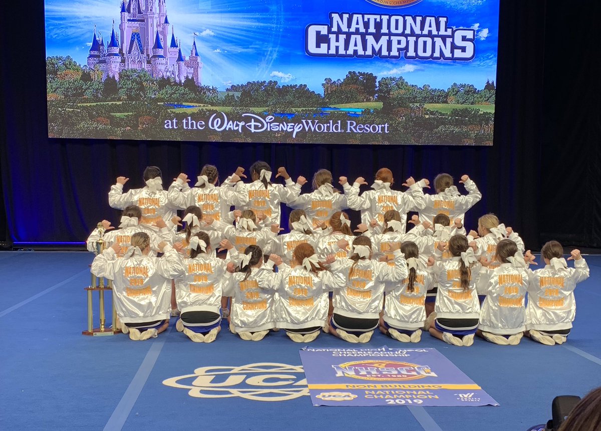 BoroCompCheer's tweet photo. We are National Champs!!!! 💙🥇👏 #wearespringboro #nhscc #boroproud #waitt @Boro_Panthers @UCAupdates https://t.co/sixkHtNt5O