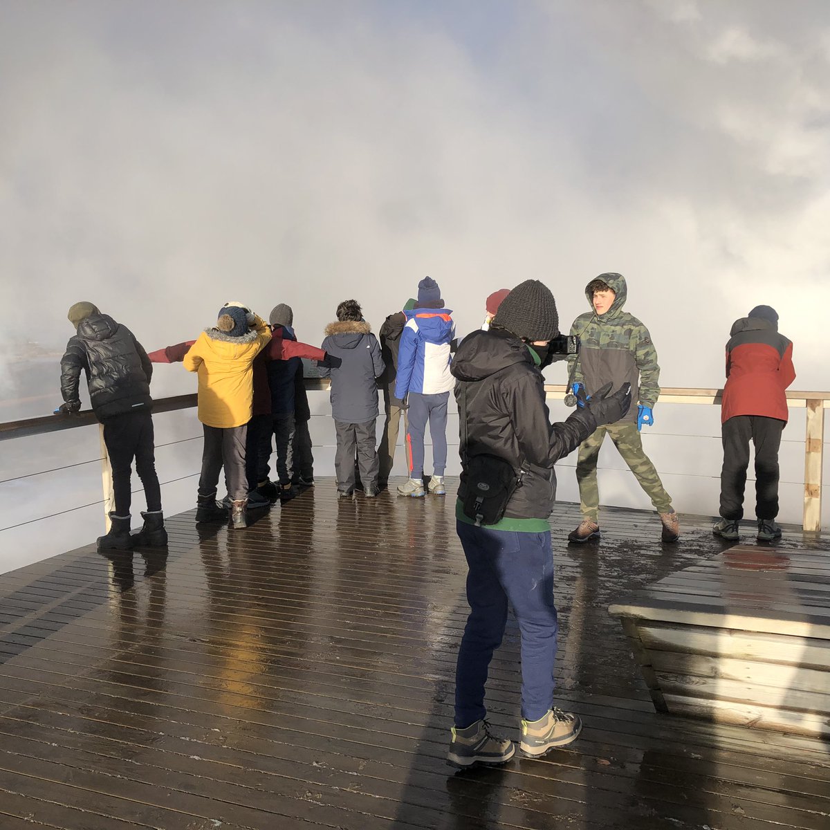 geography_fhs's tweet photo. A fun packed day visiting a tectonic plate boundary, hot springs, a lighthouse and a naturally heated pool. Some of the boys even braved the ‘ice bucket’ dip! Everyone asleep now, ready for day three tomorrow🌋🏔❄️ https://t.co/f5wEanBKV0