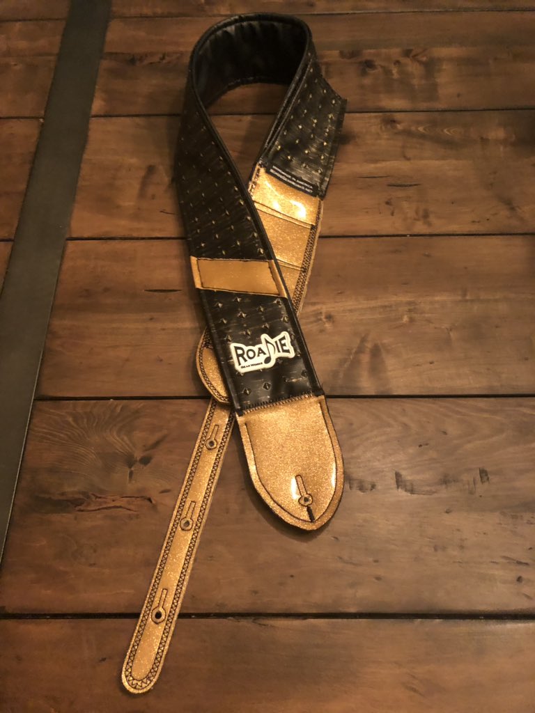 We finished this guitar strap last night for one of our artists! #guitar #rgwartist #gearmyroadie #customguitarstrap