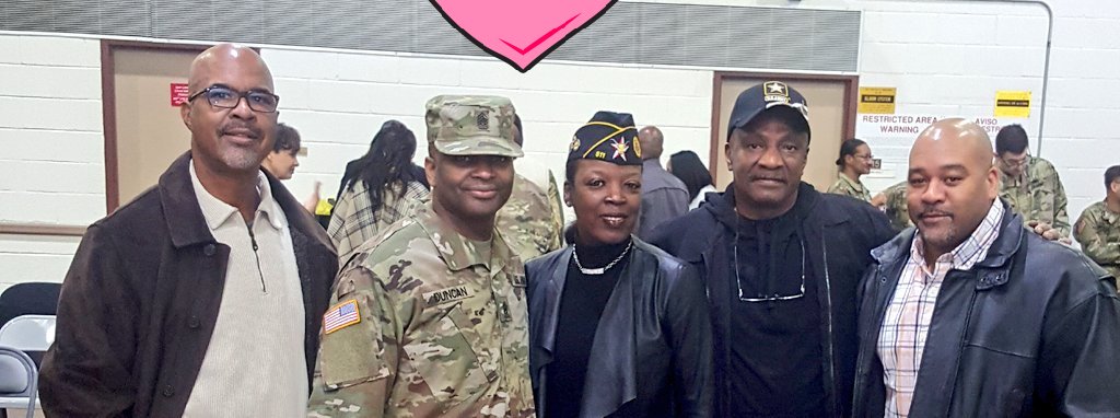 tyrunwrites's tweet photo. CONGRATULATIONS to 1 of my 3 BEST Army Buddies, CSM (Command Sergeant Major) Derrick Duncan. In witness of his Change of Command Ceremony today. The "GANG" was Front & Centered on this Momentous occasion. PROUD VET👏🏾👏🏾💯
#SALUTE #HOOAH #2019FORWARD #ARMYSTRONG https://t.co/dSn986Efgl