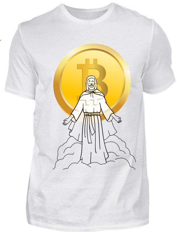 Bitcoin-Jesus!Der Messias rettet uns alle durch die Hilfe von Bitcoin.
Jesus Christ saves everyone using Bitcoin!

Buy here: //Hier kaufen:
shirtee.com/de/bitcoin-cry…

#crypto #cryptocurrencies #jesus #christian ##religion #bitcoin #btc #christentum #christ #jesuschrist #god #krypto