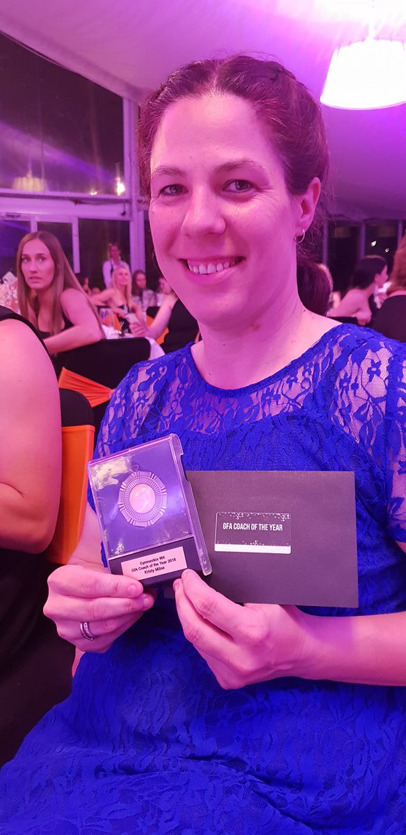 No one does #mondaymotivation like our Coach, Kristy Milne @colliepcyc 😀 Winner of the Gymnastics for All (GfA) Coach Of The Year Award @GymnasticsWA #gymwa #AwardWinningCoaches #wapcyc