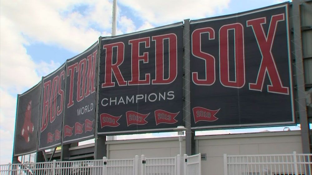 Wcvb Tv Boston On Twitter Red Sox 2018 Championship Banners