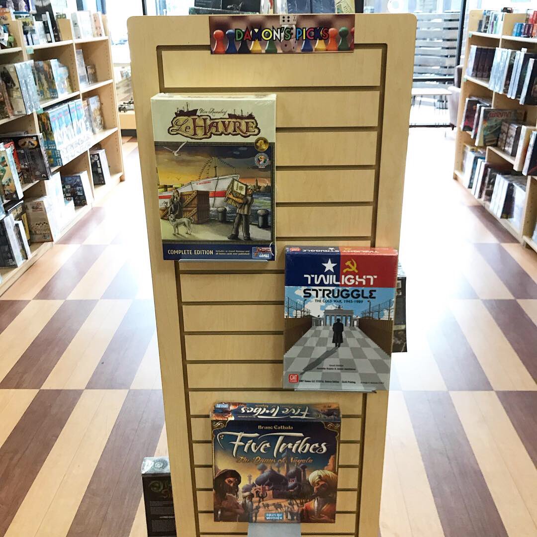 DLairAustin's tweet photo. February featured board games for Date Night, Castle Games, Damon's Picks, and Social Deception Games! 🏰💕
#dlairaustin #dragonslair #boardgames #boardgamegeek #gamesfor2 #datenight #gamenight #castlegames https://t.co/GVQywoqfn4