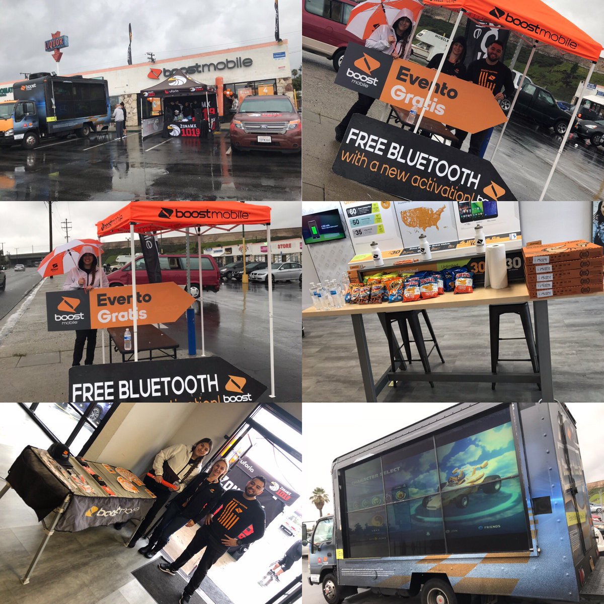 Rain ☔️ or Shine ☀️ we all show up! Radio Remote Event in San Bernardino for Cell One. 📱🧡🖤 <a href="/boost_cellone/">Cell One Corp</a> <a href="/Mel_Marceco/">📲💎Melissa- Marceco 💎📲</a> <a href="/Alicia_SPG/">Alicia Gonzalez</a> <a href="/MarcecoSales/">Marceco, Ltd.</a>