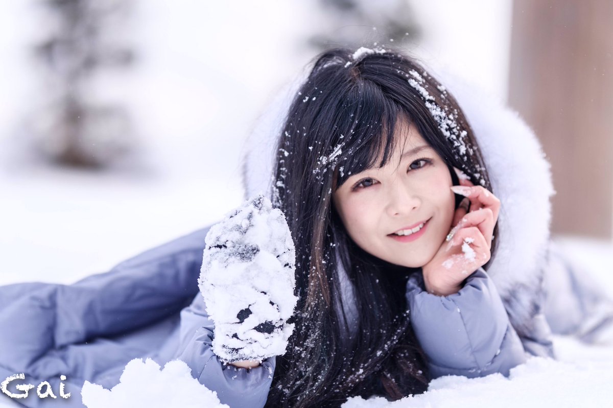 雪ポートレート