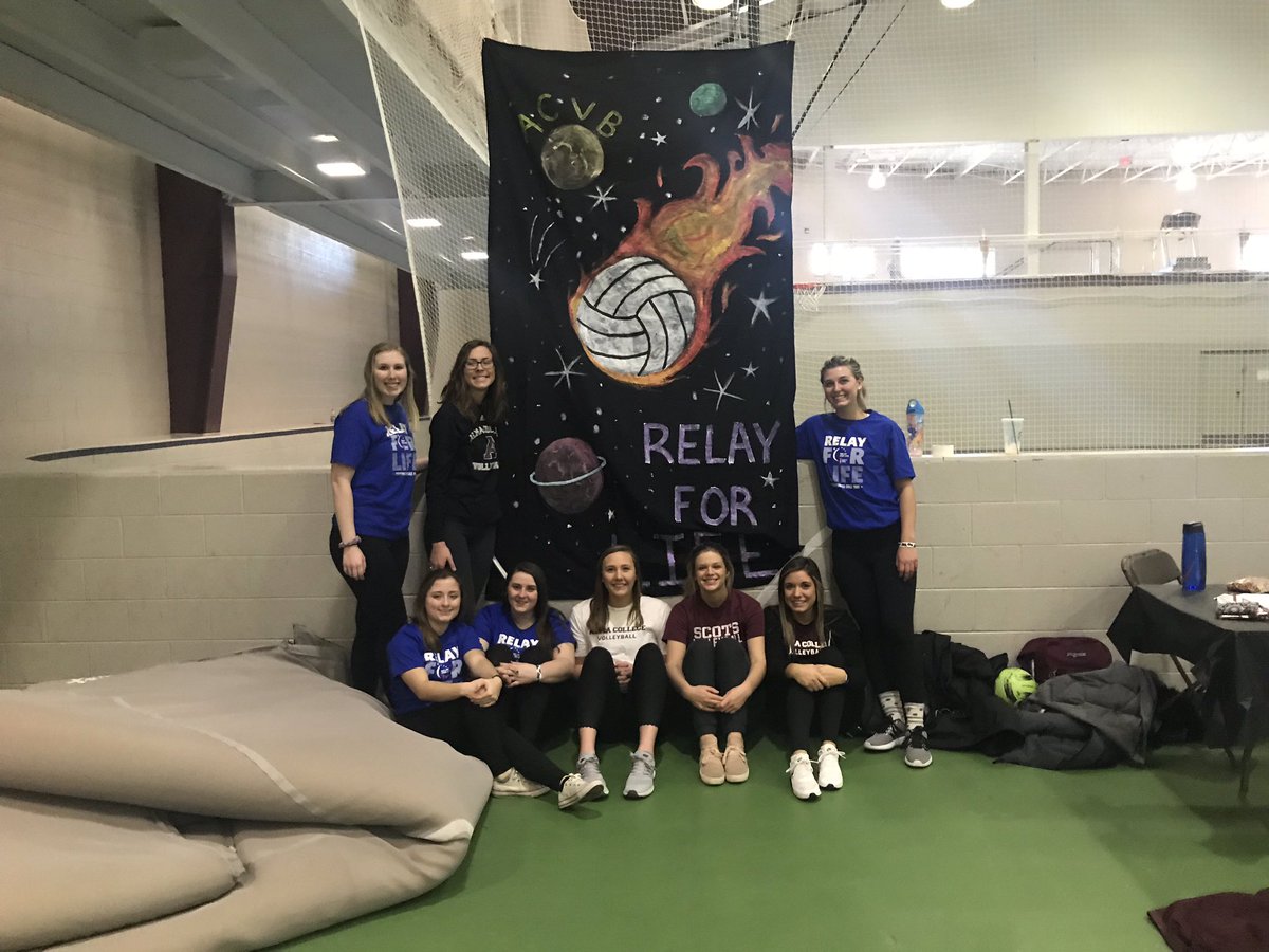 AlmaScotsVB's tweet image. These girls had a blast ☄️ representing #ACVB at Relay For Life this weekend! 💫 🏐