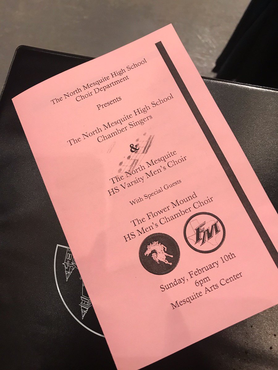 What a privilege &amp; honor to share the stage with the North Mesquite HS Varsity Men this evening! <a href="/FMHSM/">FMHS MCC</a> <a href="/NorthMesquiteHS/">North Mesquite HS</a> <a href="/mesquiteisdtx/">Mesquite ISD</a> <a href="/FineArtsLISD/">Lewisville ISD Fine Arts</a> <a href="/LewisvilleISD/">Lewisville ISD</a>