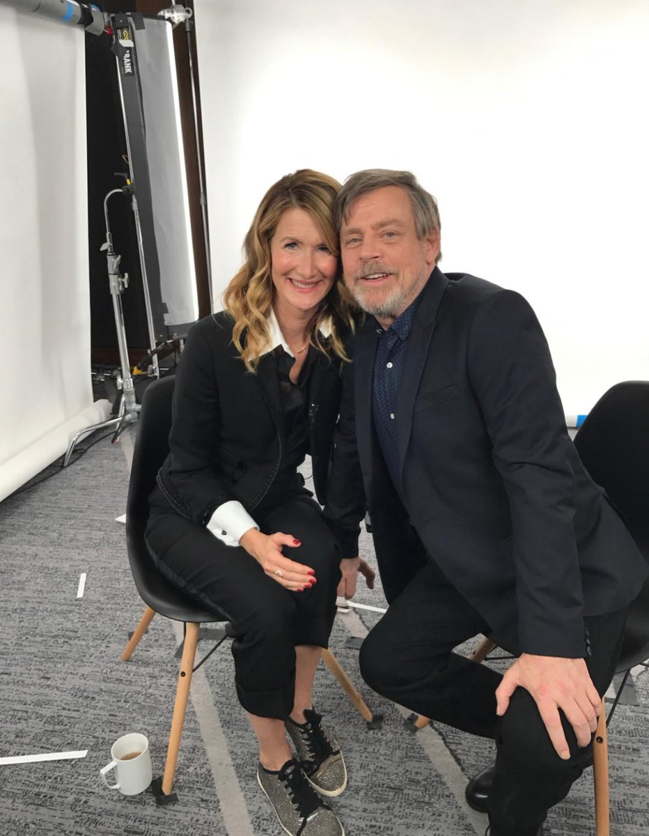 MarkHamill's tweet image. SHOUT OUT to @LauraDern for no particular reason other than being a brilliant actress, a luminous being &amp;amp; a genuinely nice person. What a thrill it was to be in the same movie &amp;amp; nearly work with you! #SoDernClose #YouReallyGotAHoldoOnMe
♥️ Always, Mar🐪