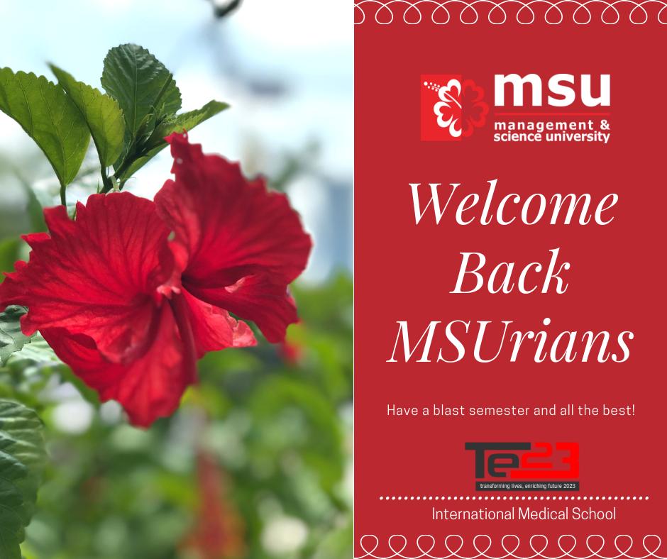 My dear students @MSUIMS @MSUmalaysia .. I am glad to see all of you..  Good luck everyone 😘