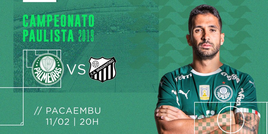 Amanhã tem #Palmeiras no #Pacaembu diante do Bragantino pelo #CampeonatoPaulista #AvantiPalestra #VerdãoDoBrasil #PalestraItalia #Alviverde #SabeSerBrasileiro #PALvsBRA #Paulistão2019