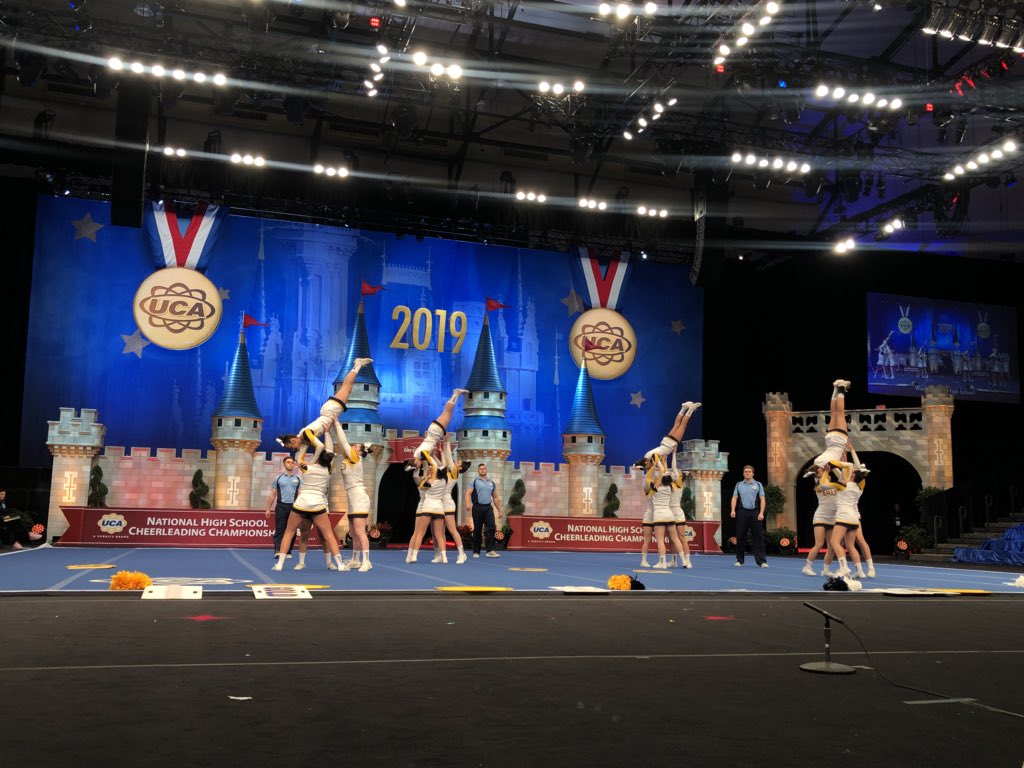 UCAupdates's tweet photo. SOAR with the EAGLES from West Babylon High School 💫 #ucanationals https://t.co/RZ9mKCdBcu