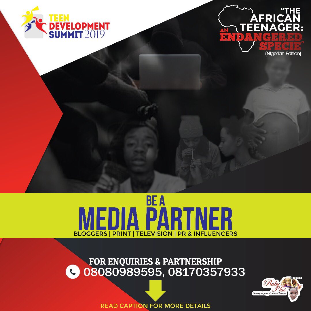 rubyplusafrica's tweet image. For sponsorship or partnership considerations and deliberations, Kindly reach us via any of our contacts on the flier. 🙏🤗

#atiku #schools #party #costume #teenagerposts #boys #NigeriaDecides #fashionista #follow #atiku #teenageboys #naija #teenagegirls  #conference #teen