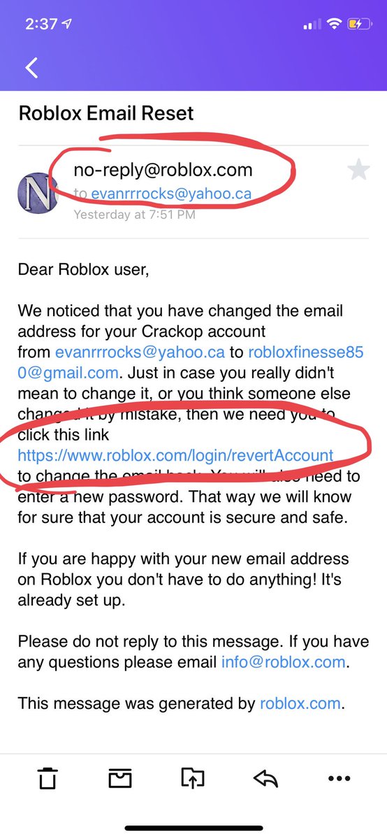 Evan Crackop On Twitter I Didn T Yet But You Have To Change Your Password Quick And Click Log Out Of All Other Sessions And Don T Click Any Emails That You Get From - all roblox emails