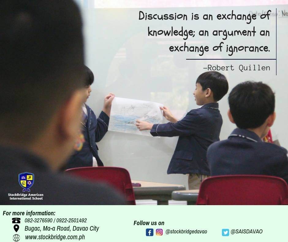 StockBridgeIntl's tweet photo. Discussion is an exchange of knowledge 🤗📖; an argument an exchange of ignorance. 😊📚
-Robert Quillen
#Preschoolers #k12programs #earlychildhoodprogram #Prekindergarten #Primaryschool #Gradersinaction #AMclass #PMclass #LearnAndPlay #schoolisfun
https://t.co/cv9G83efby https://t.co/YW4NqFtEyP