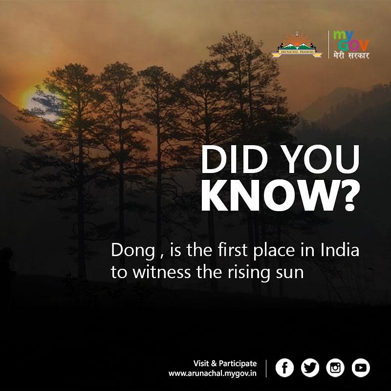 Mygov Arunachal Pradesh Didyouknow Ever Wondered Why Arunachal Pradesh Is Known As The Land Of The Rising Sun Incredibleindia Arunachalrising Easternhimalayas Arunachaltourism Arunachaldipr Pmoindia T Co Svzachdqbe