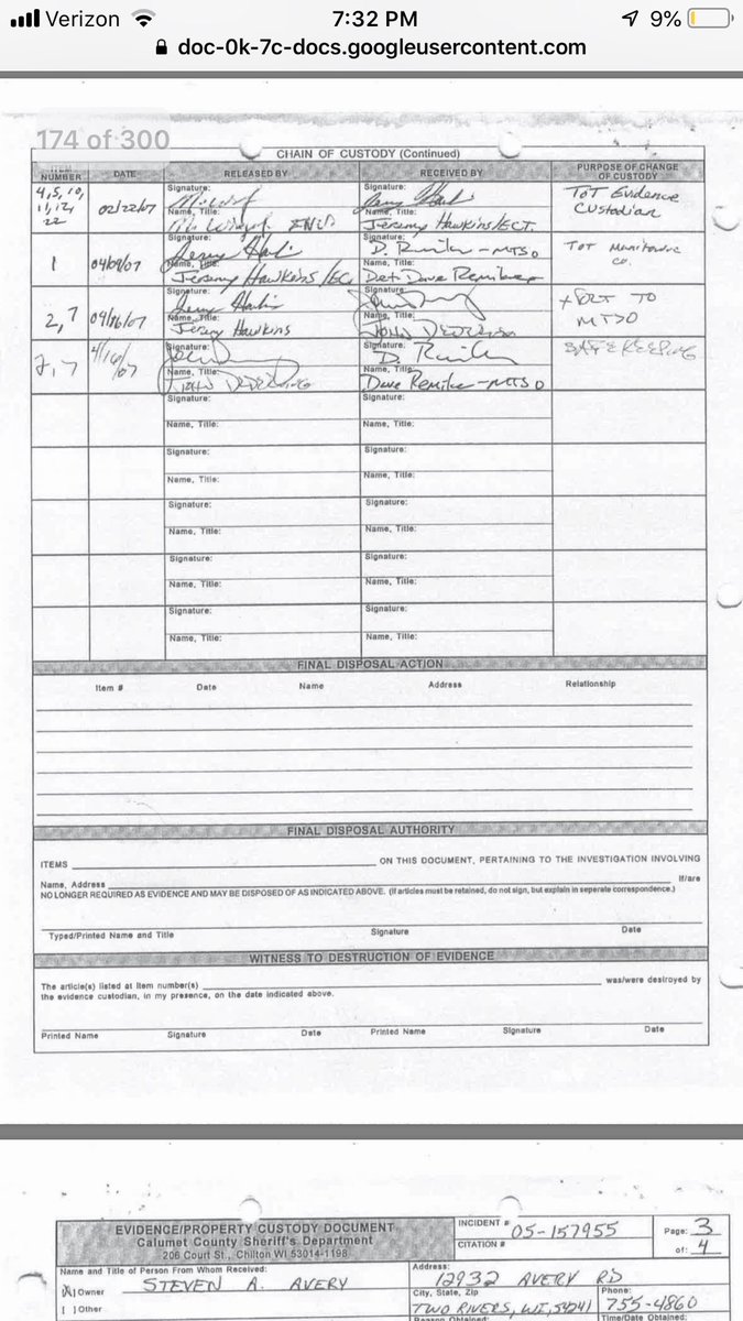 7pairsofpanties's tweet image. Ok found two bullet fragments found on 3/02/06 they never recorded it going out to @ZellnerLaw for testing or of it coming back. Go figure. #MakingAMurderer #MakingAMurderer2