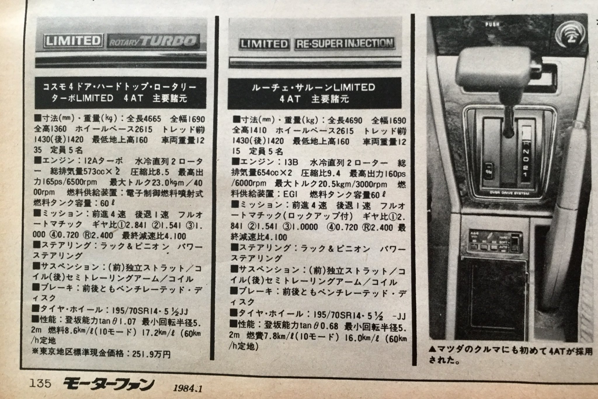 いすゞだけじゃない！マツダ・ルーチェのプロトタイプも展示され