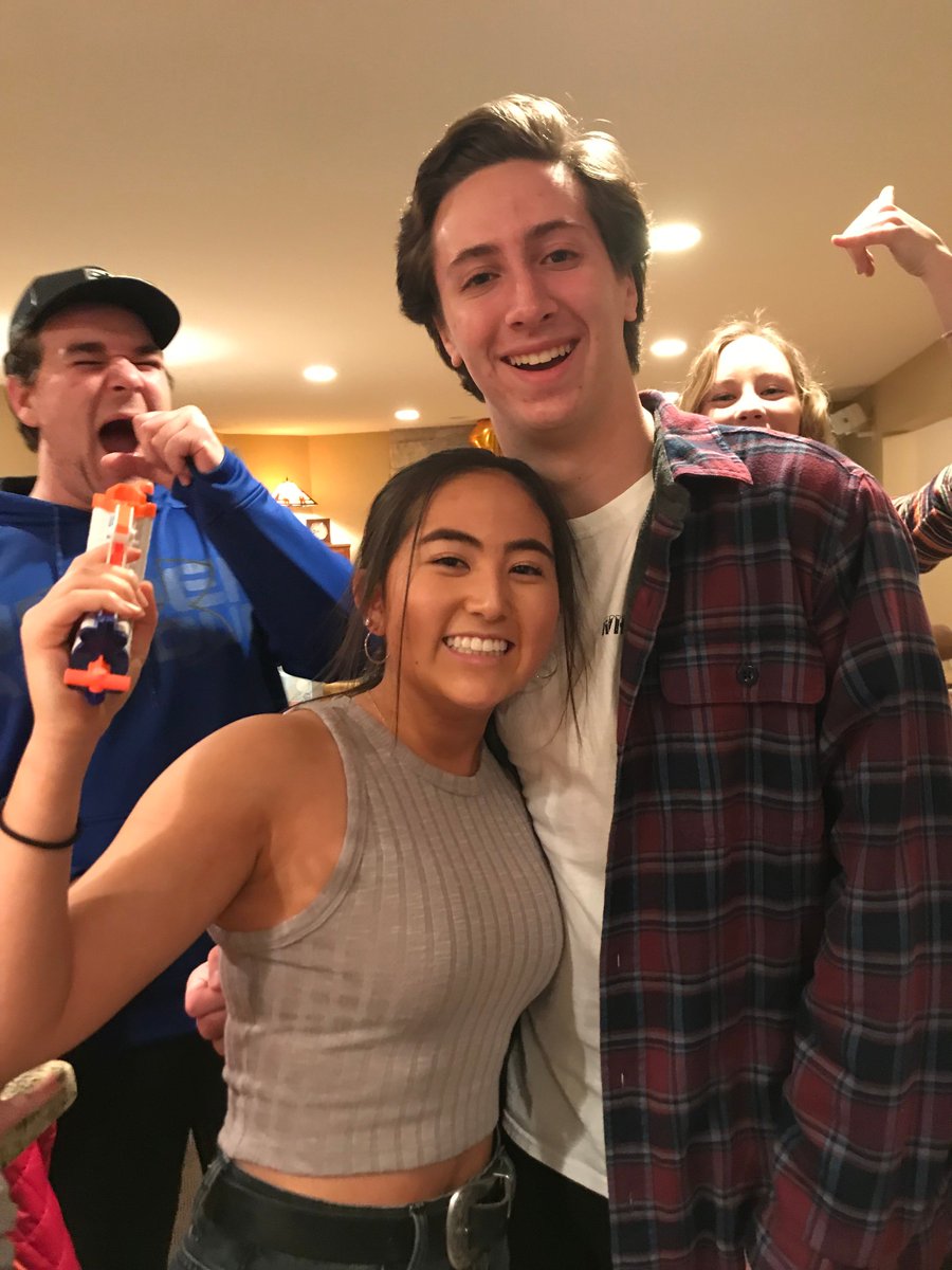 TAGhinsdale's tweet photo. James Pappas refused to forgive Jennifer Toyama and wouldn’t talk to her for the rest of the night after she killed him using the Nerf N-Strike Elite Triad EX-3 Blaster https://t.co/W7jzMPkf2r