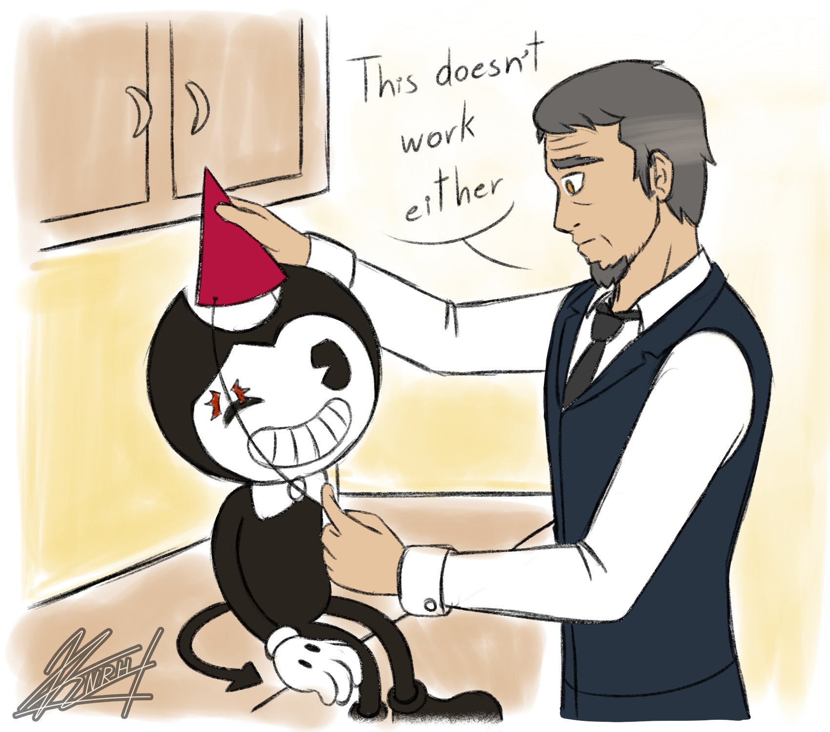 🌙elysian12moonlight🌠 on Twitter: "Nothing will stop Bendy from wearing