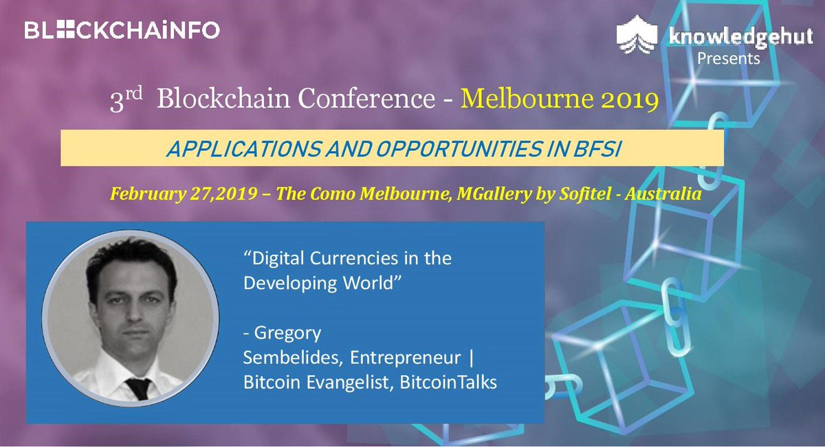 AgileEvent's tweet photo. A Certified Bitcoin Professional Mr.Gregory Sembelides will address the audience on “Digital Currencies in the Developing World”
For booking your tickets visit:https://t.co/Z66grTr4qa
#cryptocurrencies #litecoin #bitcoins #coinbas #blockchain #bitcoin #cryptocurrency #crypto https://t.co/cJuegke1wi