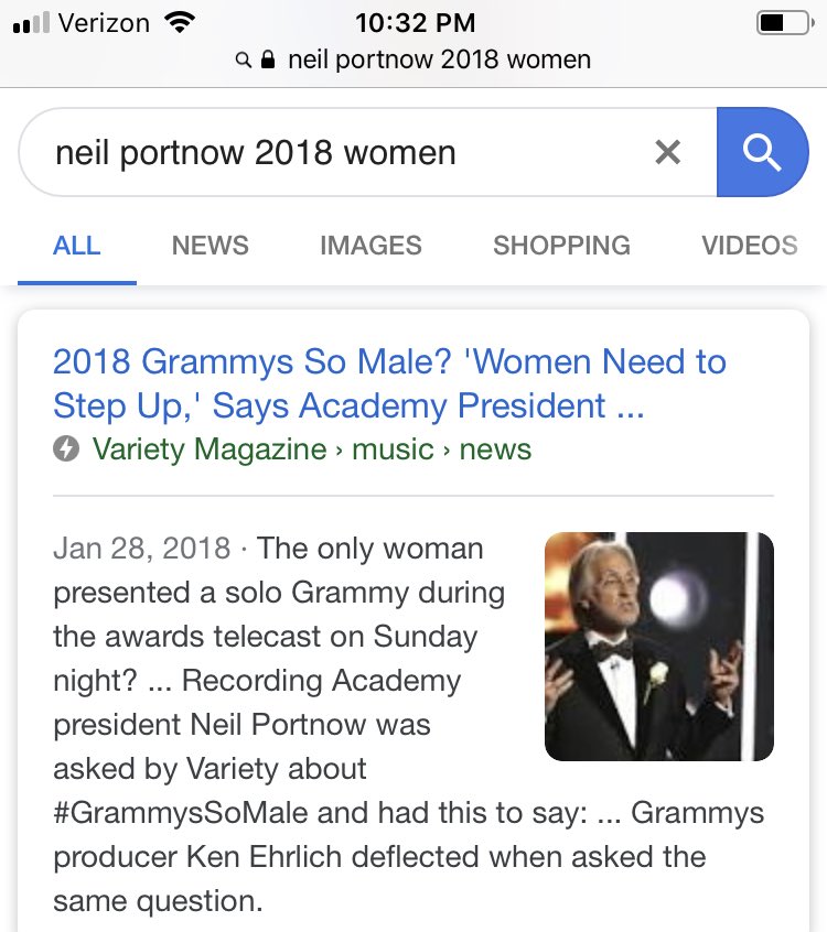 StephTCoop's tweet image. So proud of women now...(That you’re “retiring”)?  #Grammy2019 #women #stepup #neilportnow