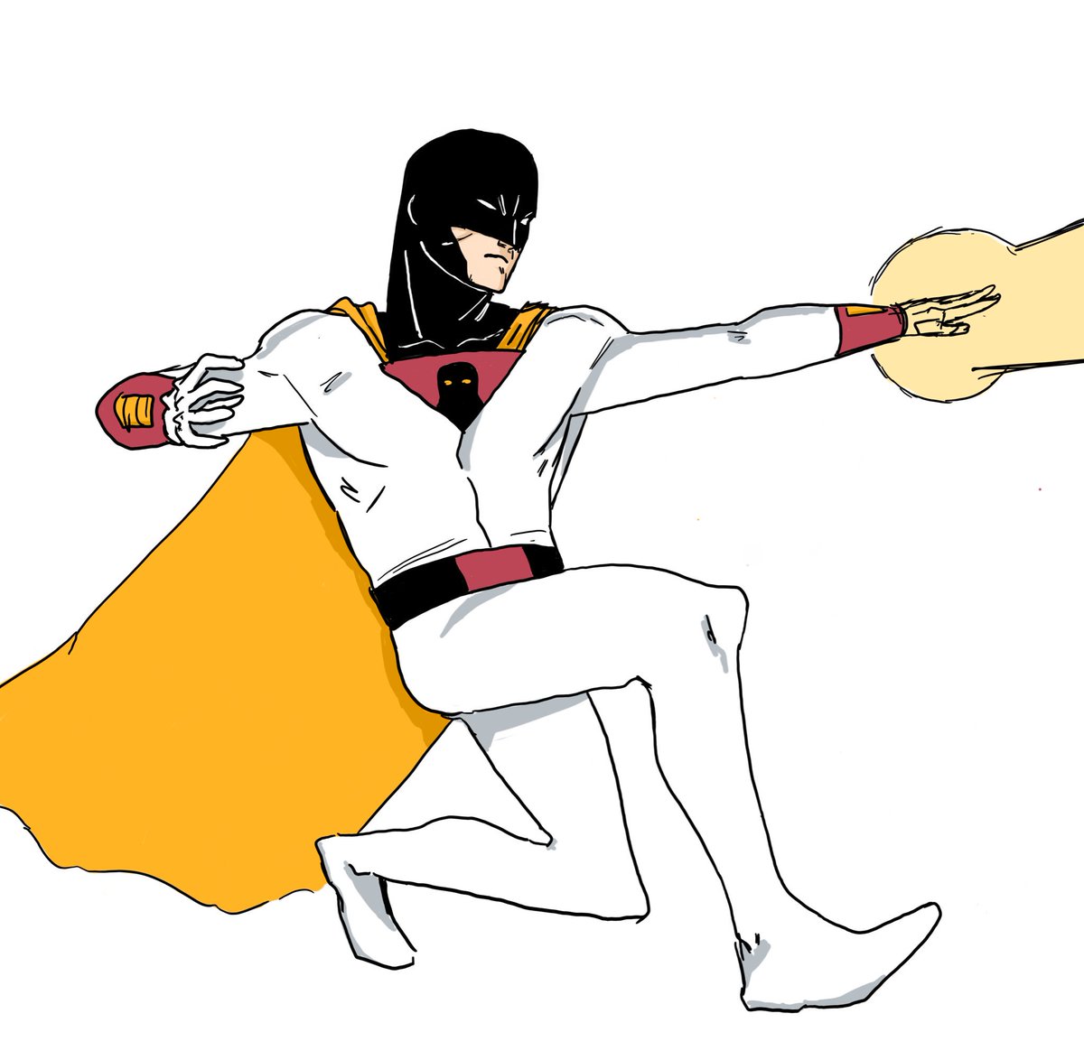 #dailydrawfebruary 10: Space Ghost 
(Space Ghost)

#dailydrawfebruary2019